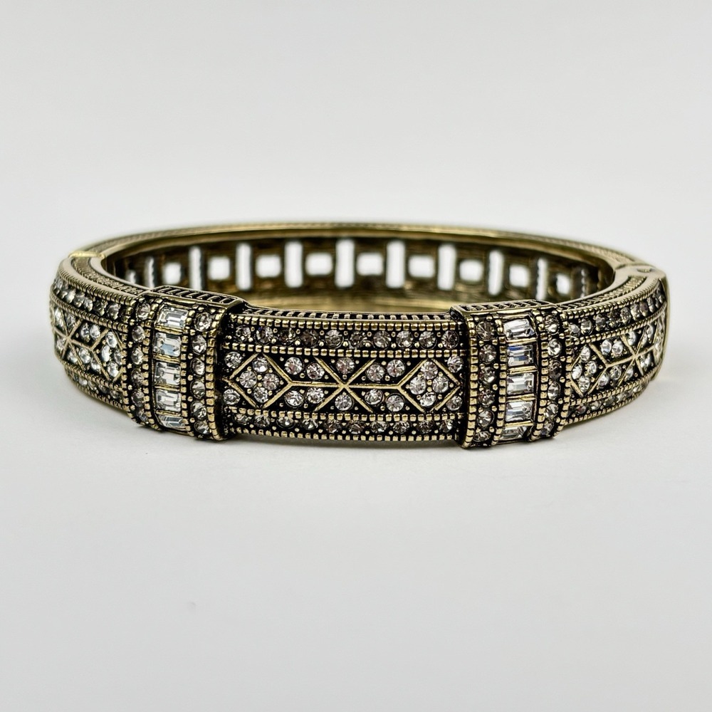 Heidi Daus "Everyday Elegance" Clear Crystal Bangle Bracelet